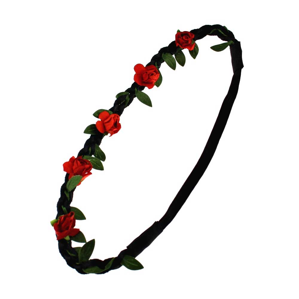 Zac's Alter Ego - Rose red elastic Haarband - Rood